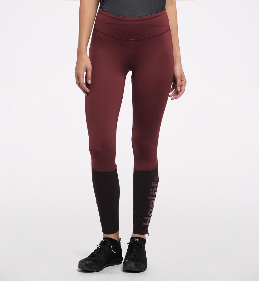 Haglöfs Womens L.I.M Comp Tights Red/Black New Zealand 36784TWPF